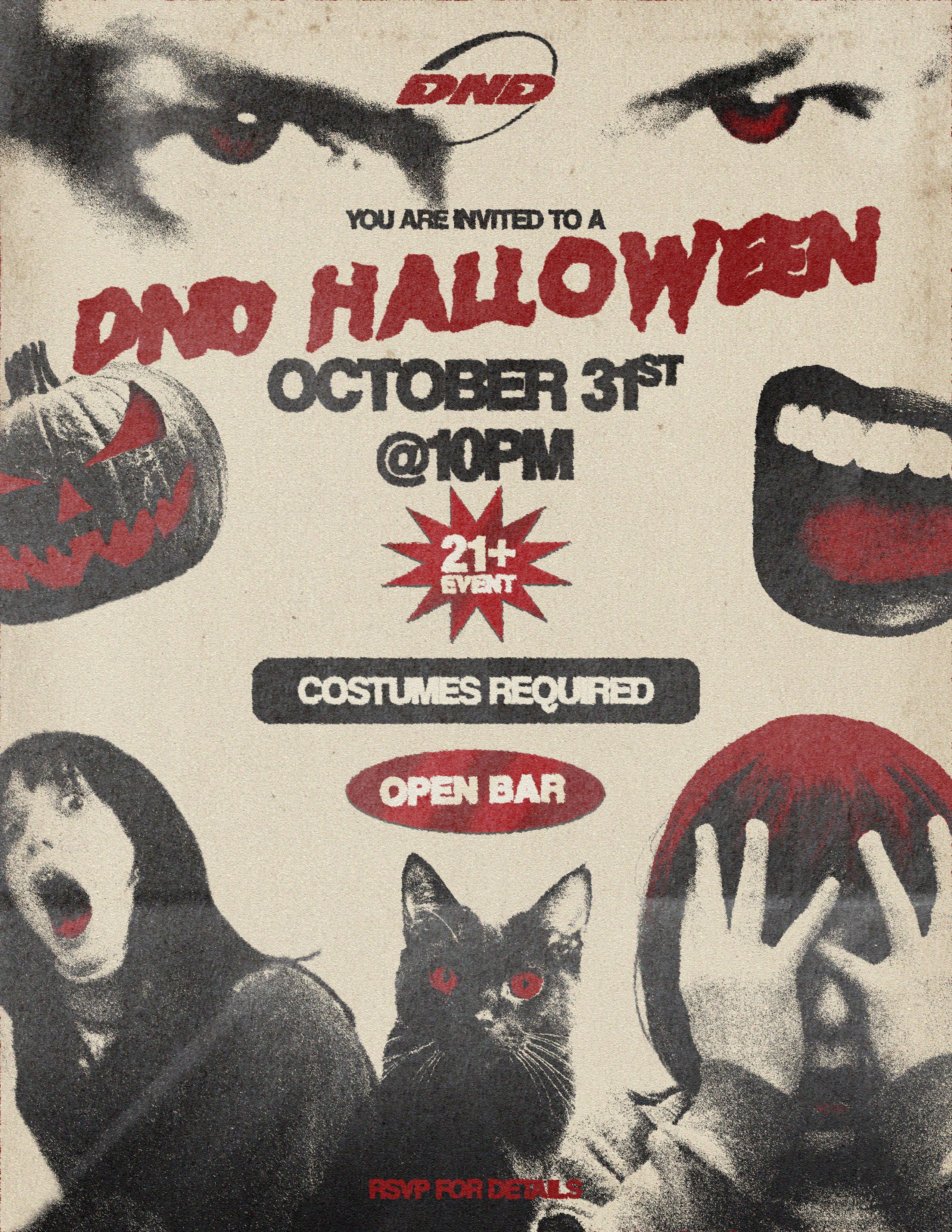 DND Halloween Party poster